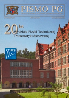 Pismo PG : pismo pracowników i studentów Politechniki Gdańskiej, 2004, R. 12, nr 4 (Kwiecień)