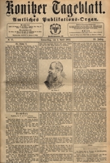 Konitzer Tageblatt.Amtliches Publikations=Organ, nr.77