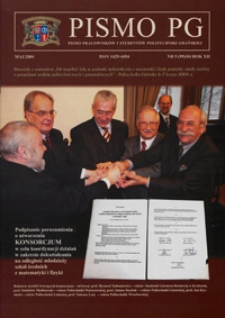 Pismo PG : pismo pracowników i studentów Politechniki Gdańskiej, 2004, R. 12, nr 5 (Maj)