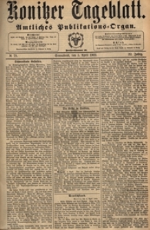 Konitzer Tageblatt.Amtliches Publikations=Organ, nr.79