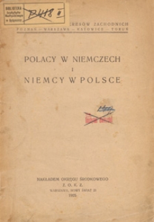 Polacy w Niemczech i Niemcy w Polsce