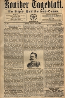 Konitzer Tageblatt.Amtliches Publikations=Organ, nr.84