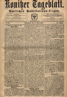 Konitzer Tageblatt.Amtliches Publikations=Organ, nr.85