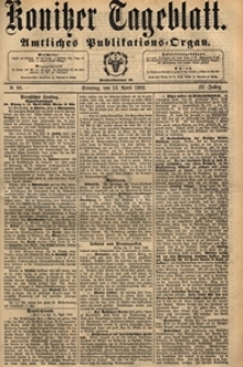 Konitzer Tageblatt.Amtliches Publikations=Organ, nr.86