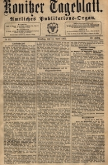 Konitzer Tageblatt.Amtliches Publikations=Organ, nr.87