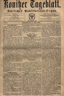 Konitzer Tageblatt.Amtliches Publikations=Organ, nr.90