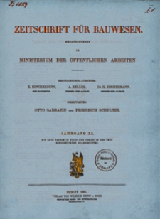 Zeitschrift für Bauwesen, , Jg. 51, H. 1-12 (1901)