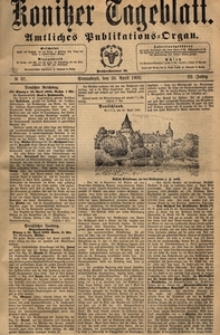 Konitzer Tageblatt.Amtliches Publikations=Organ, nr.97