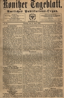 Konitzer Tageblatt.Amtliches Publikations=Organ, nr.98
