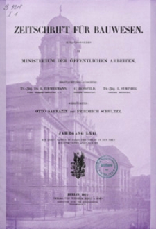 Zeitschrift für Bauwesen, Jg. 62, H. 1-12 (1912)