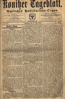Konitzer Tageblatt.Amtliches Publikations=Organ, nr.114