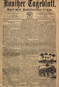 Konitzer Tageblatt.Amtliches Publikations=Organ, nr.116