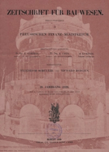 Zeitschrift für Bauwesen, Jg. 70, H. 1-12 (1920)