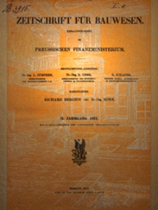 Zeitschrift für Bauwesen, Jg. 71, H. 1-12 (1921)