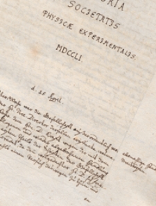 Acta Societatis Physicae Experimentalis. T. 9, 1751