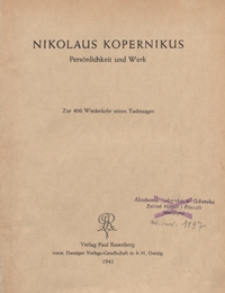 Nikolaus Kopernikus : Persönlichkeit und Werk