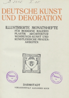 Deutsche Kunst und Dekoration 1912/1913