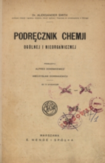 Podręcznik chemji ogólnej i nieorganicznej