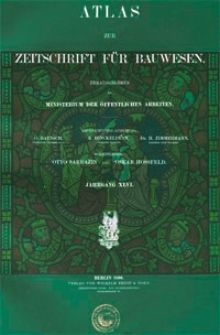 Atlas zur Zeitschrift für Bauwesen, Jg. 46, H. 1-12 (1896)