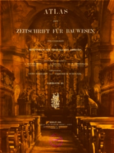 Atlas zur Zeitschrift für Bauwesen, Jg. 51, H. 1-12 (1901)
