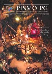 Pismo PG : pismo pracowników i studentów Politechniki Gdańskiej, 2003, R. 11, nr 9 (Grudzień)