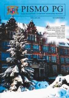 Pismo PG : pismo pracowników i studentów Politechniki Gdańskiej, 2002, R. 10, nr 9 (Grudzień)