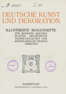 Deutsche Kunst und Dekoration 1913/1914