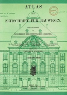 Atlas zur Zeitschrift für Bauwesen, Jg. 93, H. 1-12 (1913)