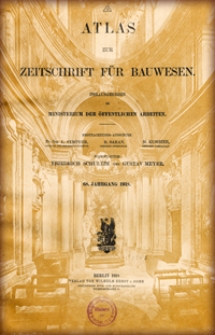 Atlas zur Zeitschrift für Bauwesen, Jg. 68, H. 1-12 (1918)