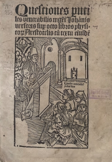 Quaestiones super octo libros Physicorum Aristotelis