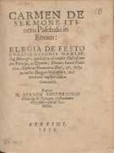 Carmen De Sermone Itineris Paschalis in Emaus [...]