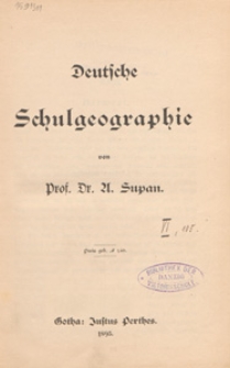 Deutsche Schulgeographie