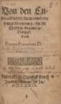 Von den Engelen Gottes, kurtze vnnd einfeltige erinnerung, f&uuml;r die Christliche Gemeine zu Dantzigk