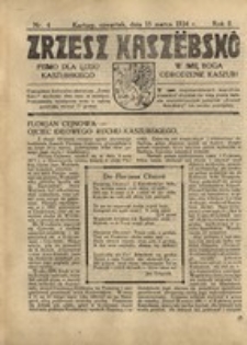 Zrzesz Kaszëbskô. Pismo dla ludu kaszubskiego. W imię Boga odrodzenie Kaszub!, nr.4, 1934