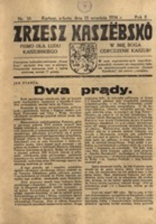 Zrzesz Kaszëbskô. Pismo dla ludu kaszubskiego. W imię Boga odrodzenie Kaszub!, nr.16, 1934