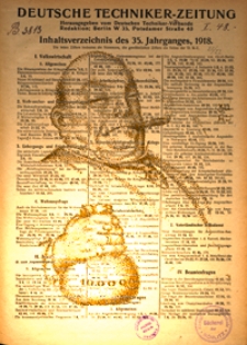 Deutsche Techniker-Zeitung, Jg. 35 (1918)