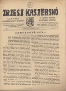 Zrzesz Kaszëbskô. Cządnjik Kaszebskjich. V Mjono Boskji Norodni Vzenjik, nr.4, 1937