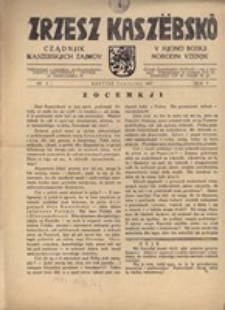 Zrzesz Kaszëbskô. Cządnjik Kaszebskjich. V Mjono Boskji Norodni Vzenjik, nr.6, 1937