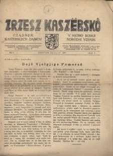 Zrzesz Kasz&euml;bsk&ocirc;. Cządnjik Kaszebskjich. V Mjono Boskji Norodni Vzenjik, nr.9, 1937