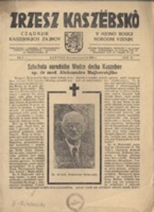 Zrzesz Kaszëbskô. Cządnjik Kaszebskjich. V Mjono Boskji Norodni Vzenjik, nr.3, 1938
