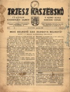 Zrzesz Kaszëbskô. Cządnjik Kaszebskjich. V Mjono Boskji Norodni Vzenjik, nr.6, 1938