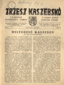 Zrzesz Kaszëbskô. Cządnjik Kaszebskjich. V Mjono Boskji Norodni Vzenjik, nr., 1938