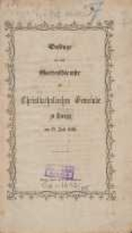 Ges&auml;nge bei dem Gottesdienste der Christkatholischen Gemeinde zu Danzig : am 17. Juli 1859