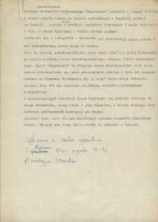 Wystąpienie radiowe poświęcone powieści " Pomorzanie" A. Majkowskiego, wygłoszone 5. 01. 1970 r.