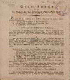 Verordnung über die Benutzung der Danziger Stadt-Bibliothek