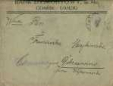 Korespondencja Mjakowskiej Franciszki - korespondencja urzędowa