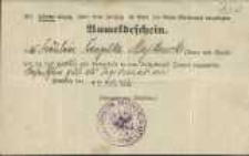 Dokumenty osobiste Majkowskiej Franciszki