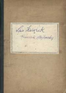 Spis książek Majkowskiej Franciszki