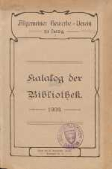 Katalog der Bibliothek : 1903