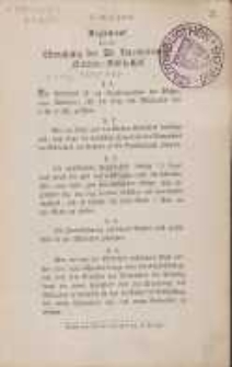 Reglement für die Benutzung der St. Bartholomäi-Kirchen-Bibliothek